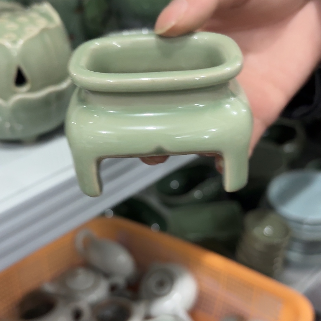 龙泉云间青瓷小米茶器