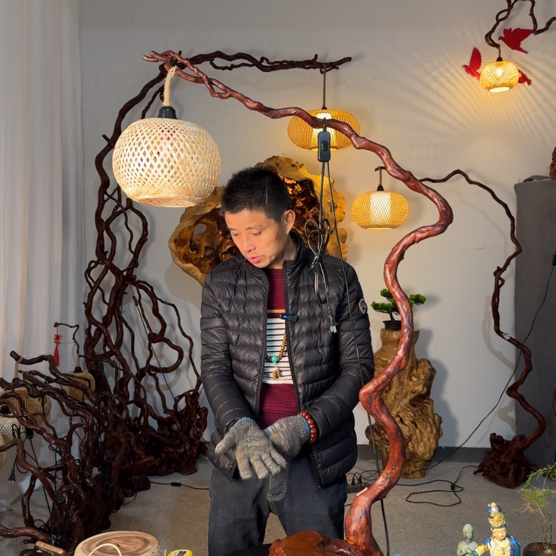 五***1香榧木杜娟根台灯88888