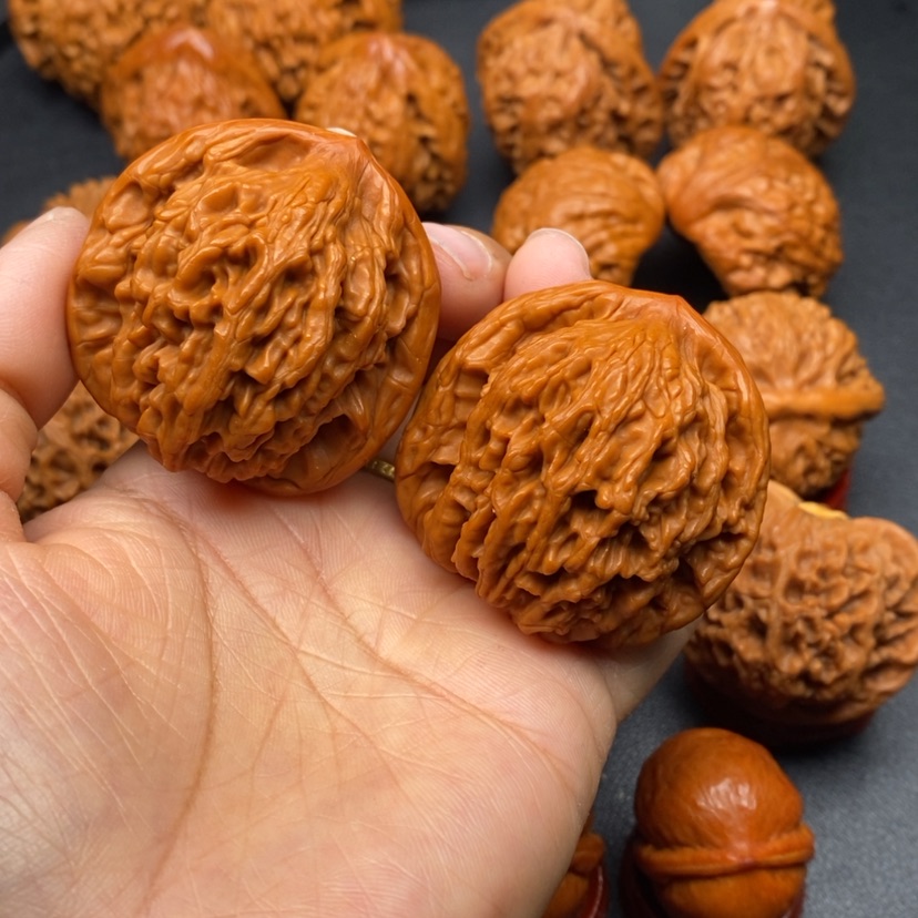 【闪购商品】文玩核桃把件43虎头