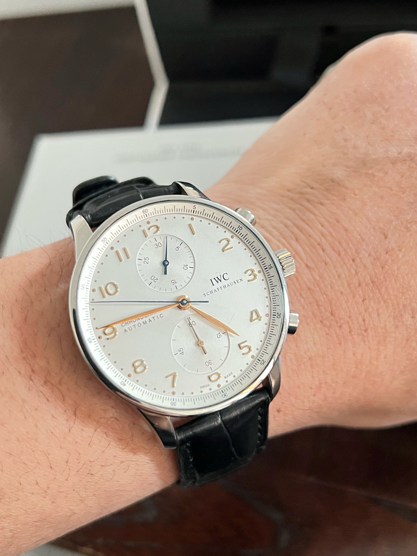 99新 IWC/万国 万国葡计 白盘金针 单表 41表径