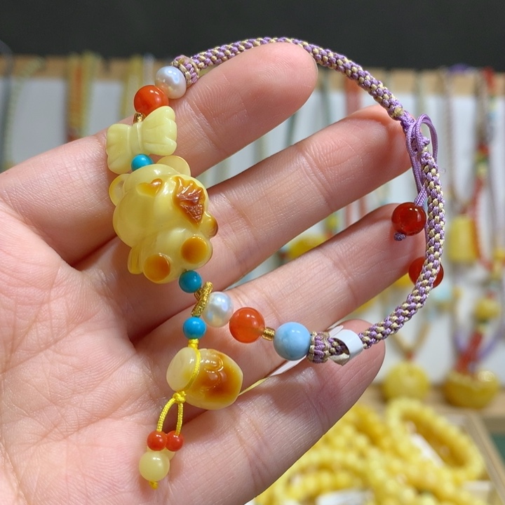 蜜蜡未镶嵌手链特价