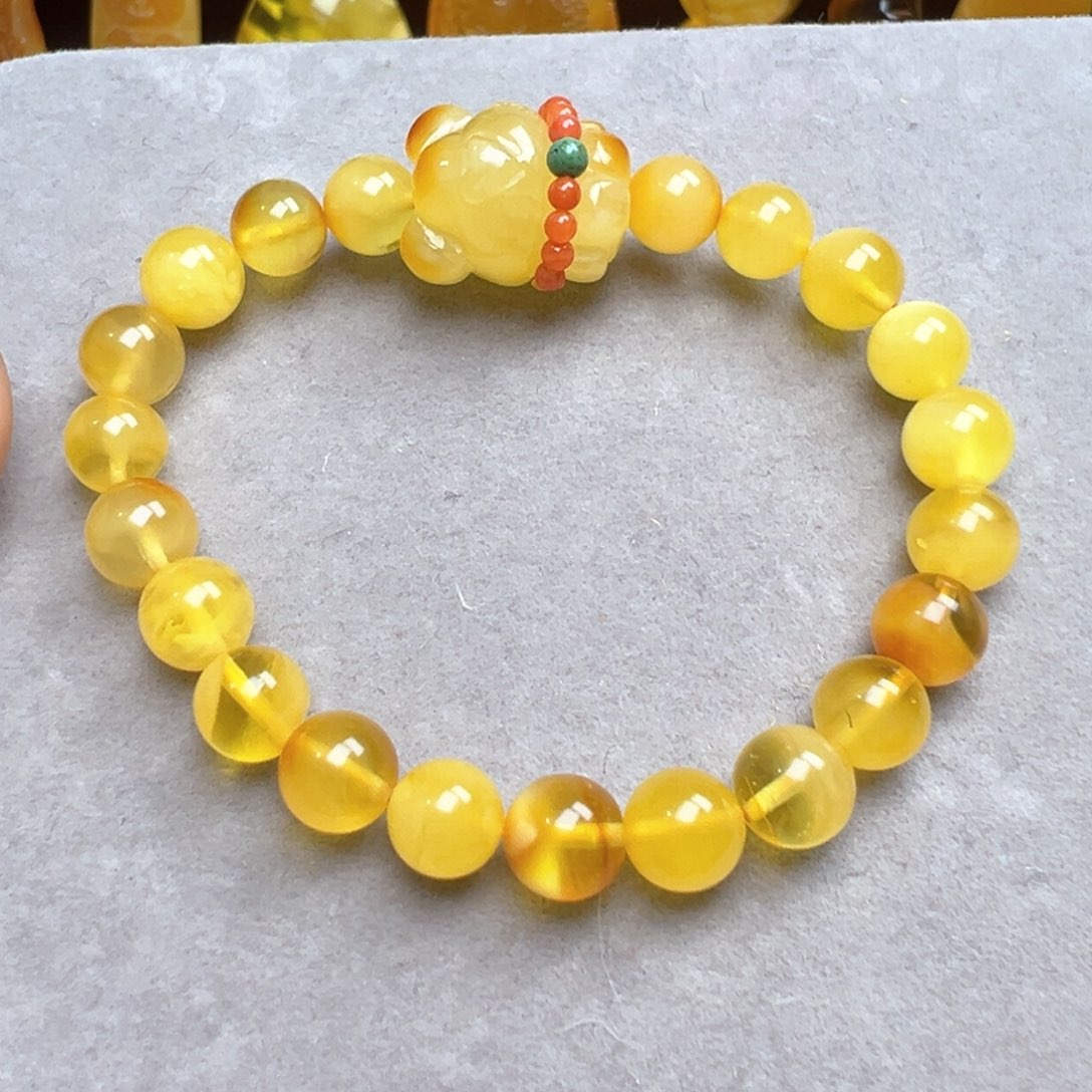 琥珀吊坠(不含链)未镶嵌