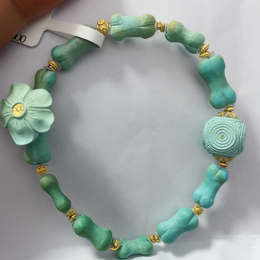 绿松石配饰18K金镶嵌