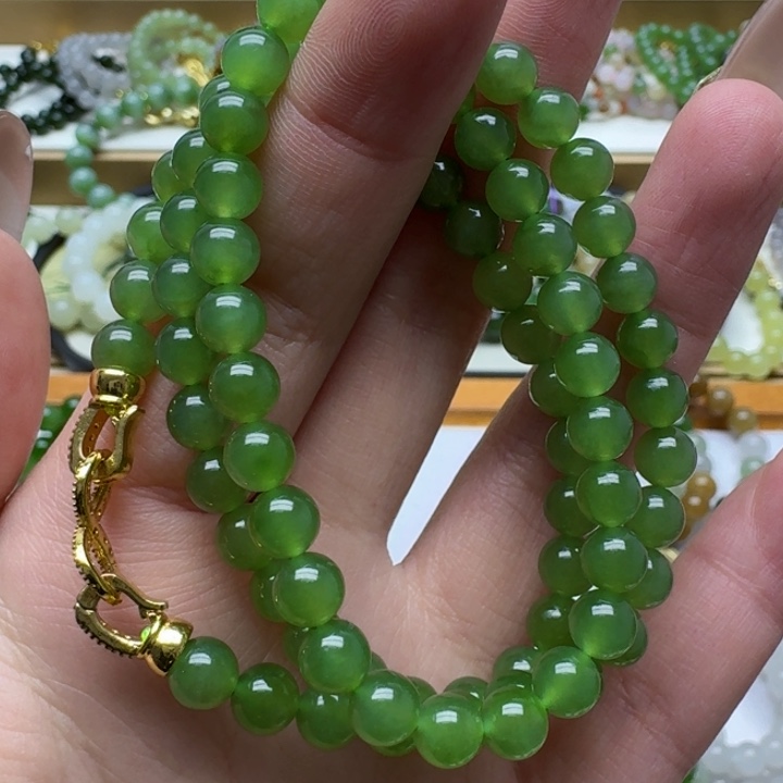 和田玉未镶嵌手链