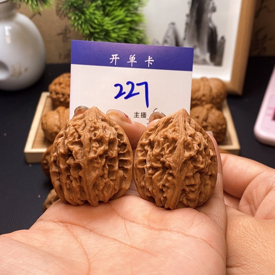 桃核吊坠喵**喵鸡心38无刀痕s