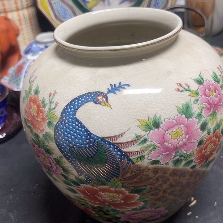 新***哥中古工艺品大肚花瓶