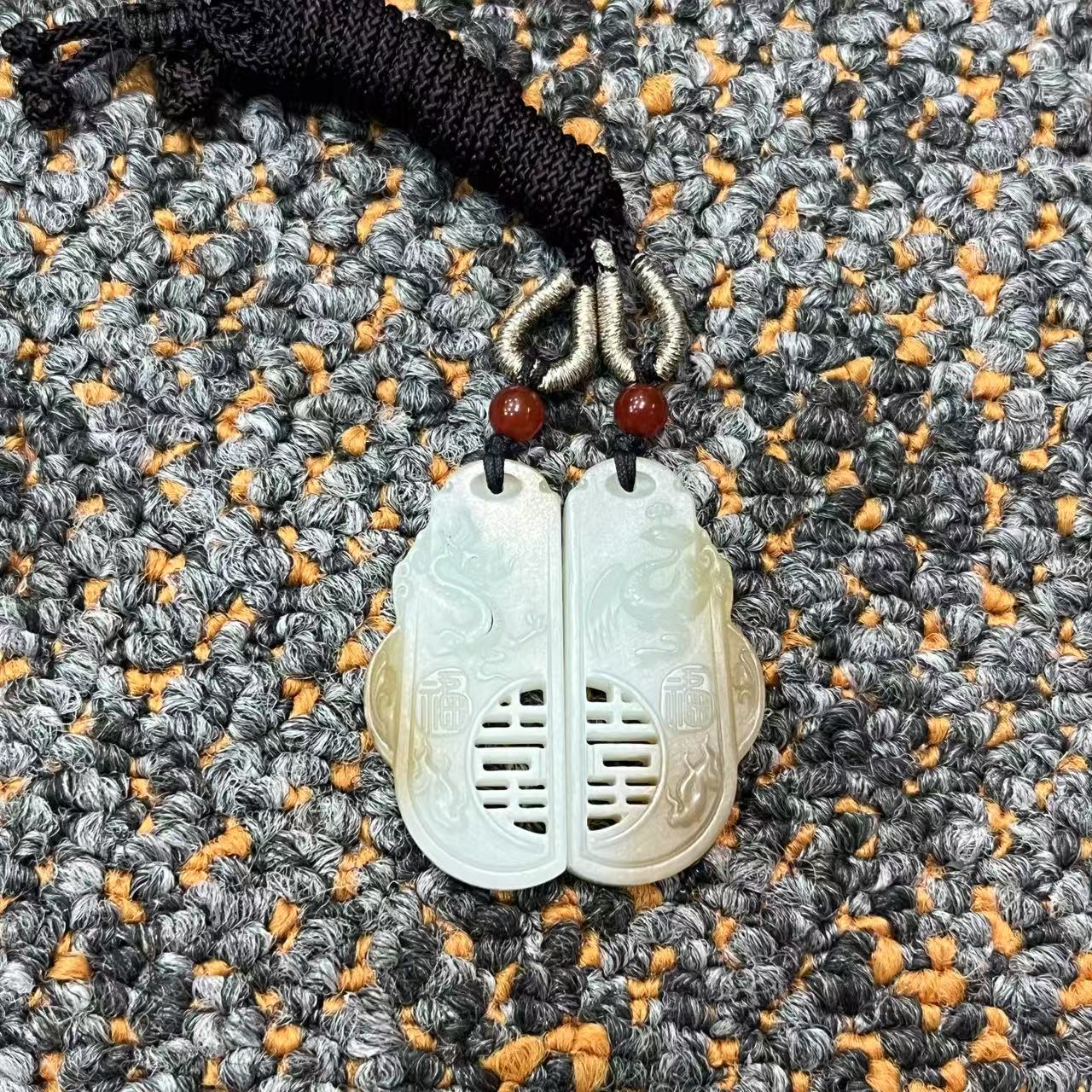 【晋博雅物】【玉器】双喜对牌