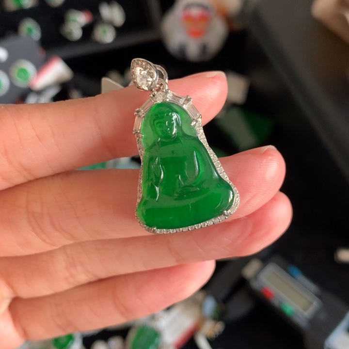 【闪购商品】翡翠颈饰银S925镶嵌R*天然翡翠