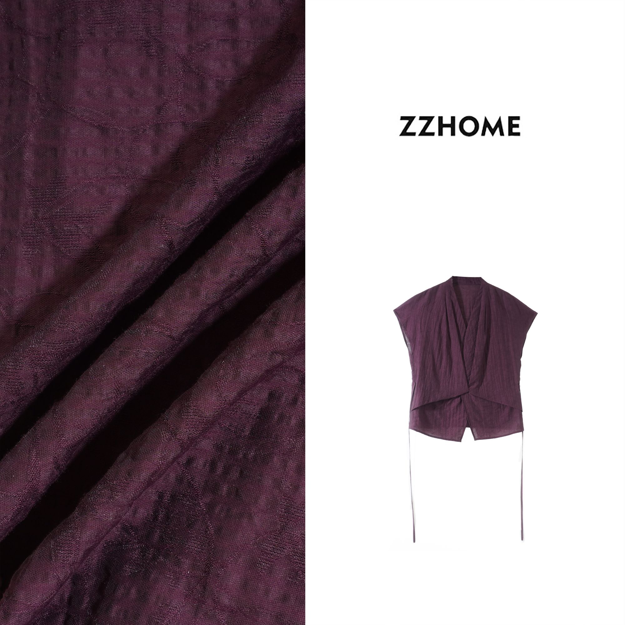 ZOZO HOME |软雕塑立体解构收腰细带夏季休闲短袖上衣t恤q173560p