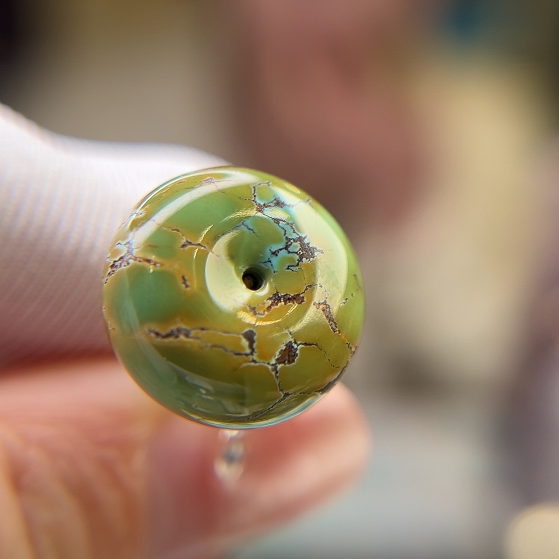 绿松石未镶嵌珠宝奇石16.4直径