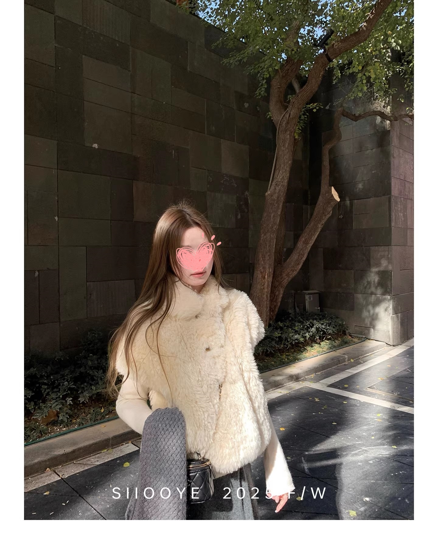 桃子崽崽  韩系甜美毛毛马甲小斗篷上衣坎肩外套