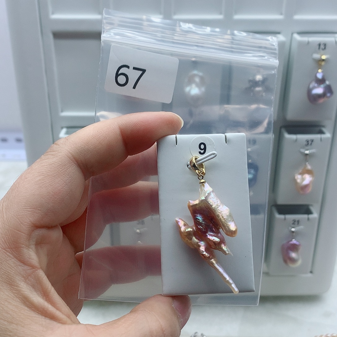 吊坠(不含链)淡水珍珠合金