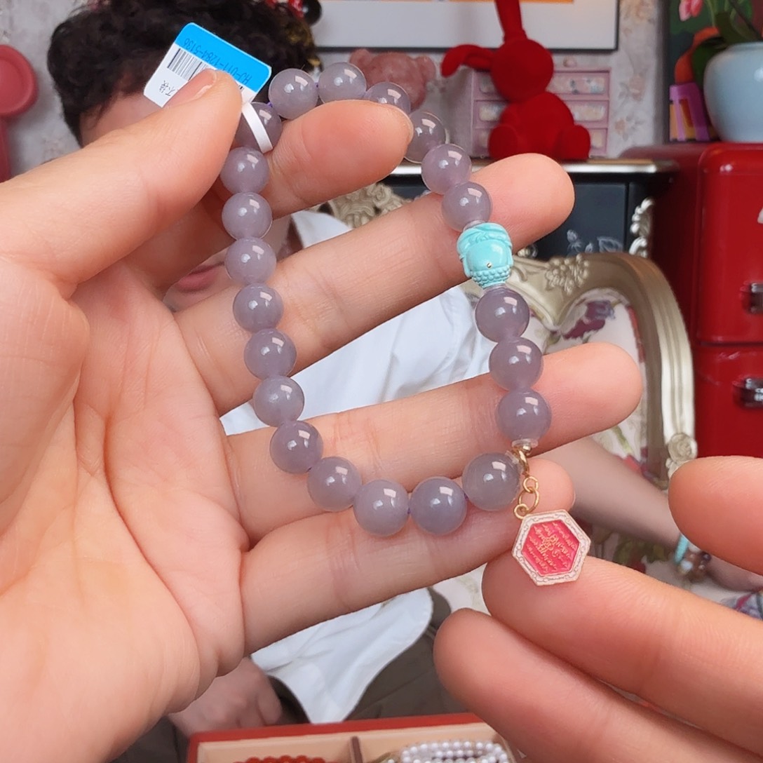 和田玉项链18K金镶嵌手串