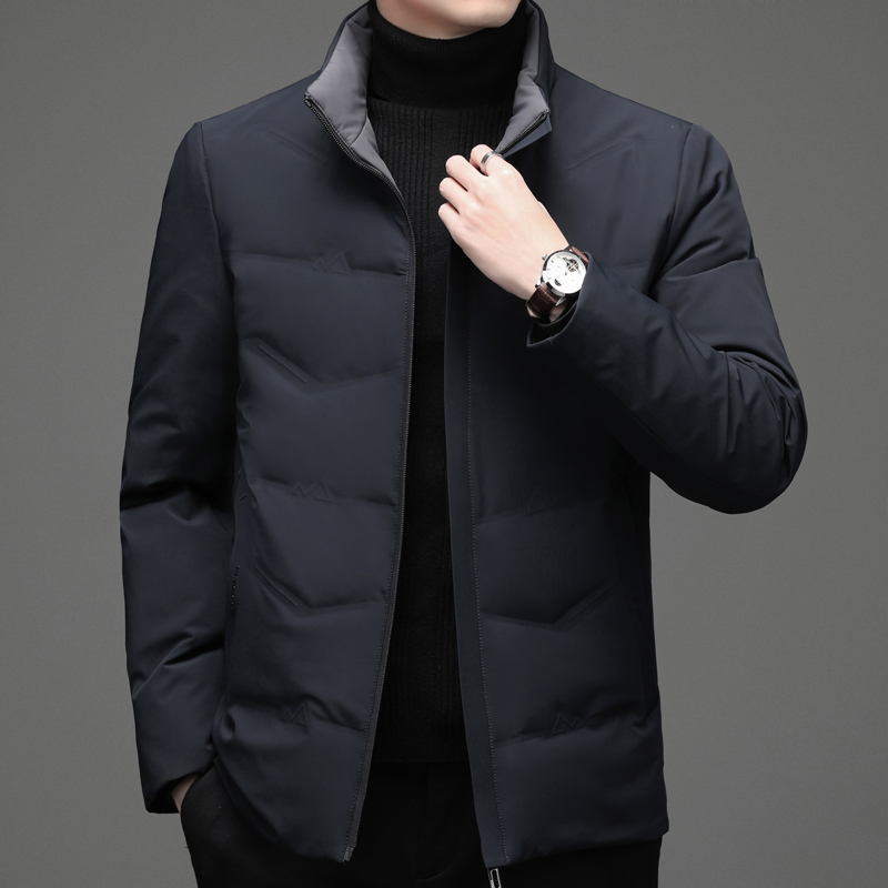 正品波I司羽绒服男装冬季保暖适用防风立领时尚休闲男士外套上衣