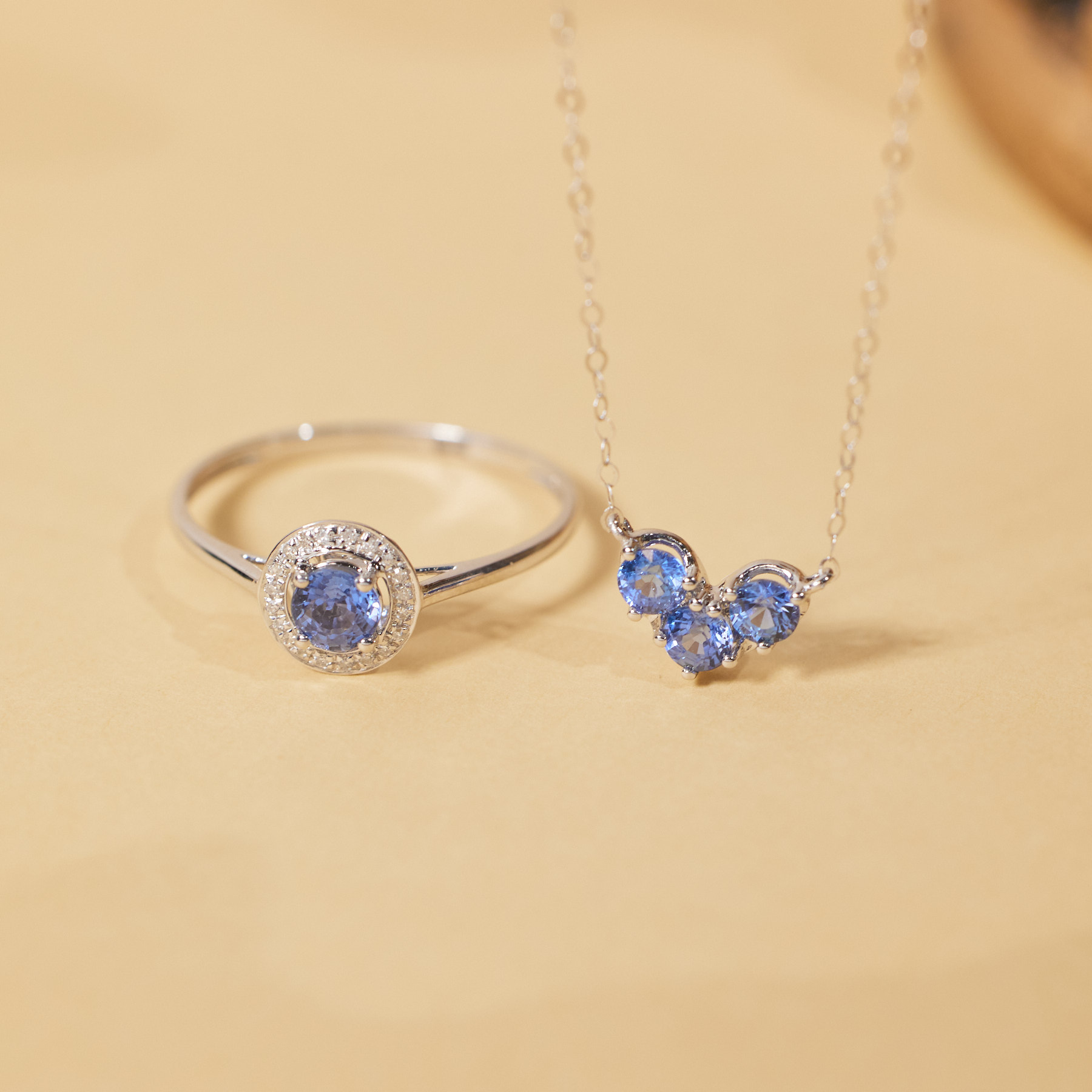 【歪歪】蓝宝石套装*18K金镶嵌U1774 U0817