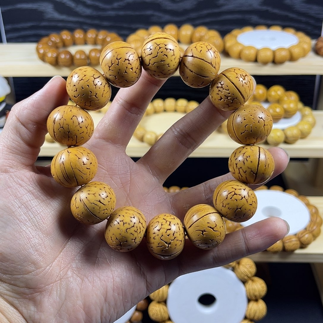 遇***你桃核吊坠野生脑纹桃核黄皮苹果园大尺寸