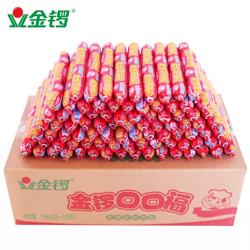 金锣口口福鸡肉肠淀粉肠22g 整箱淀粉火腿肠 烧烤火锅煎炸整箱