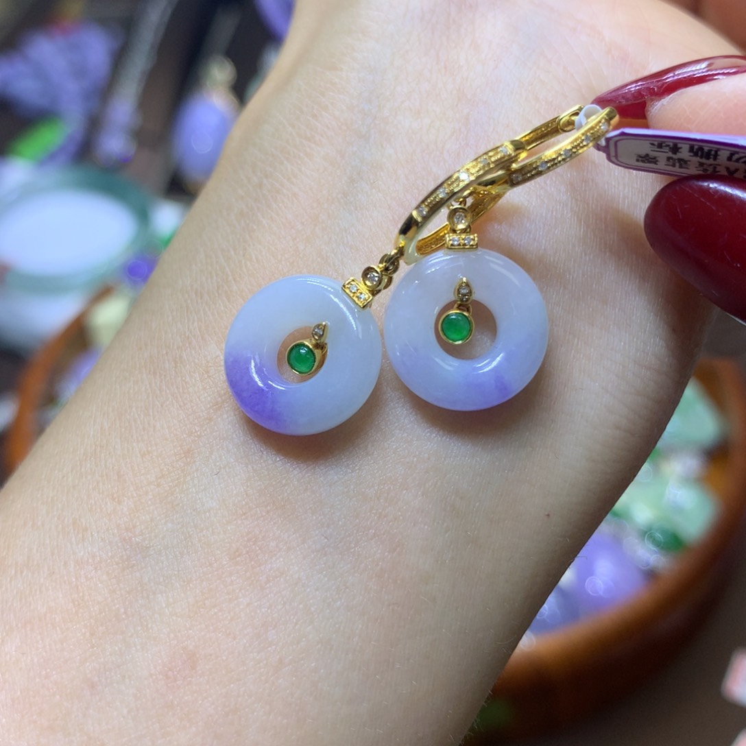 【闪购商品】翡翠颈饰18K金镶嵌翡翠