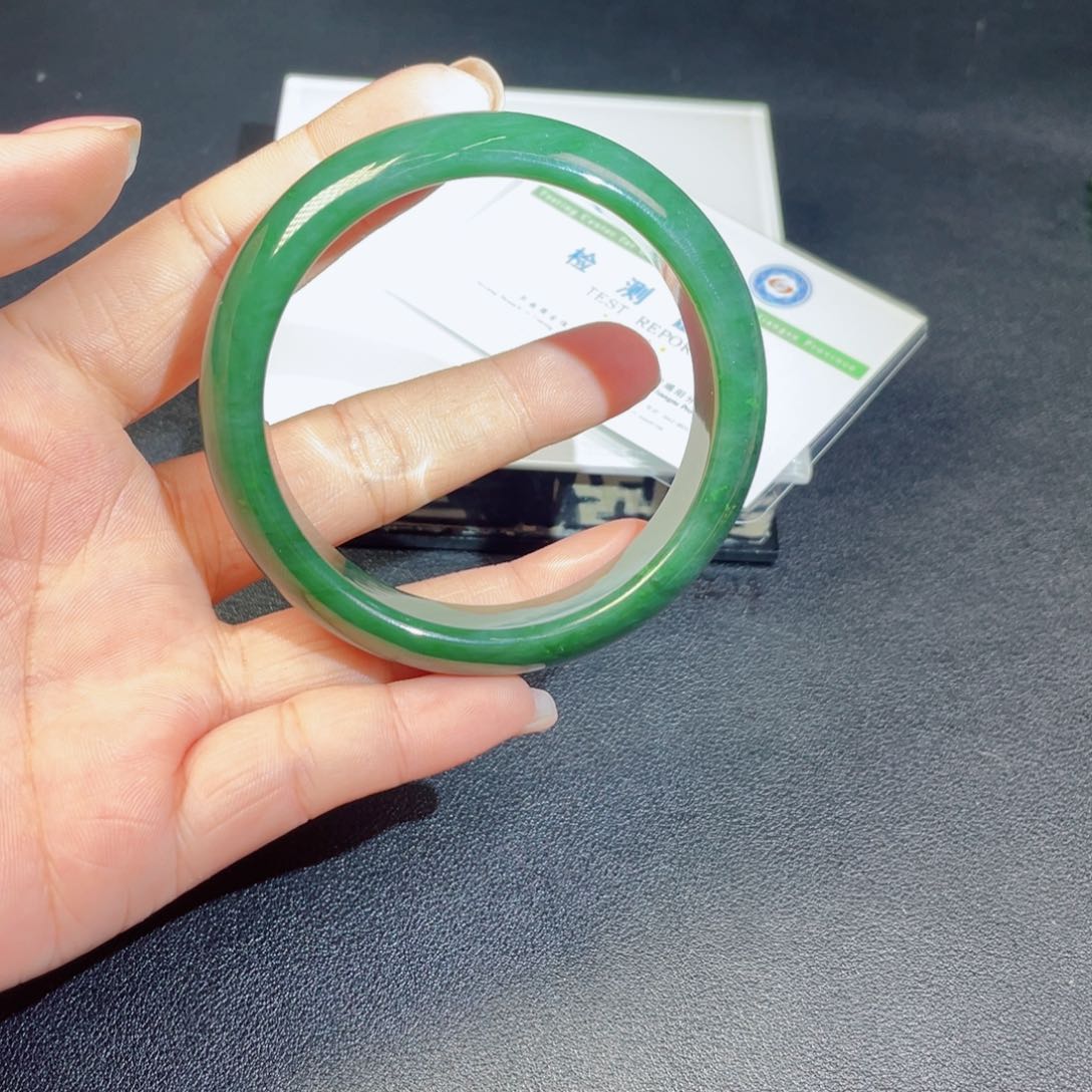 和田玉未镶嵌颈饰W**o495手镯34