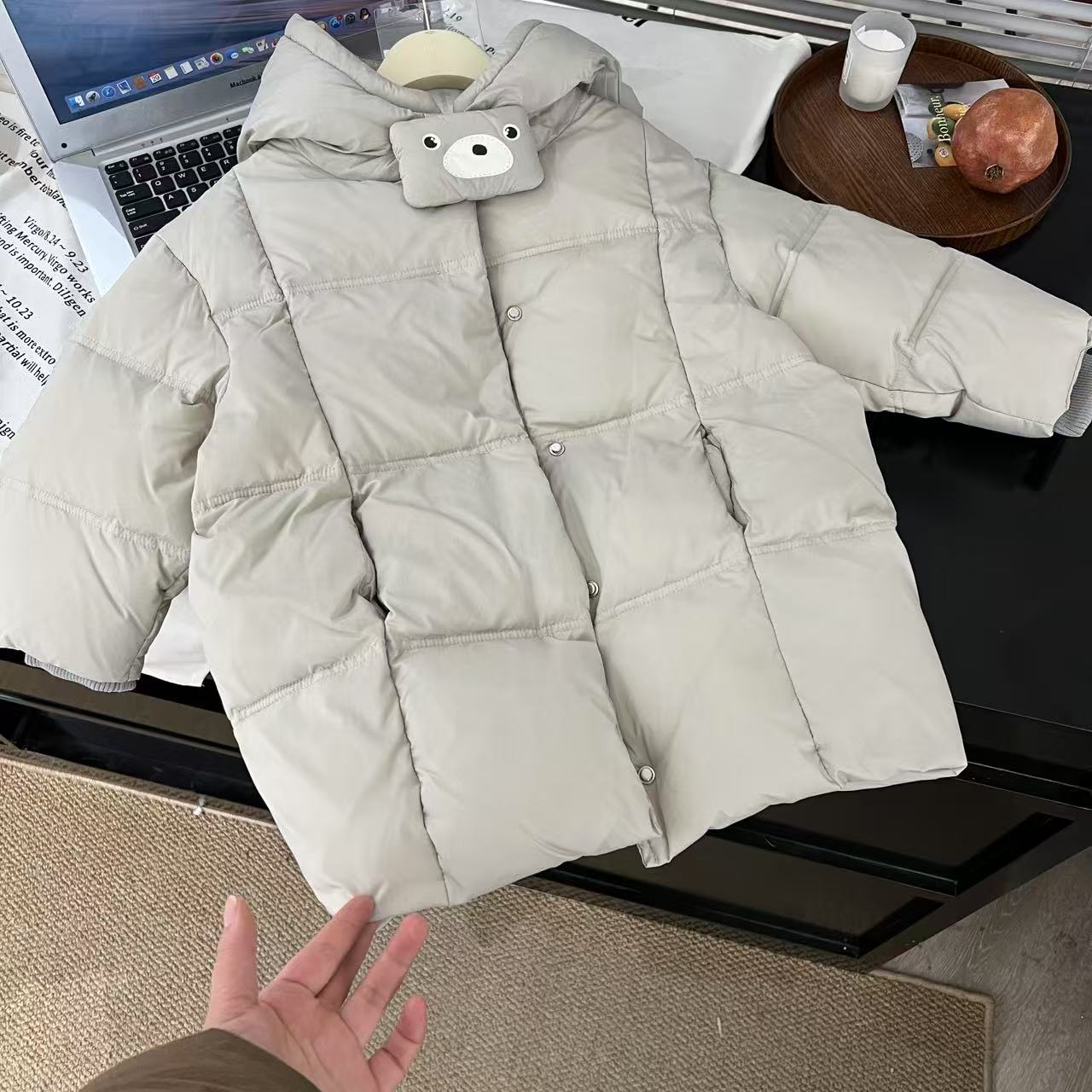 2024儿童冬季韩版棉服男童保暖外套加厚连帽棉服外套30263