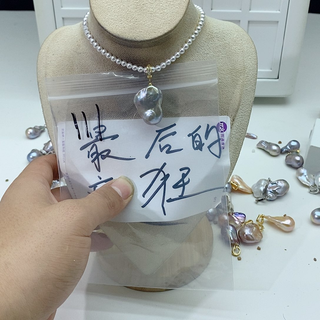 淡水珍珠颈饰合金