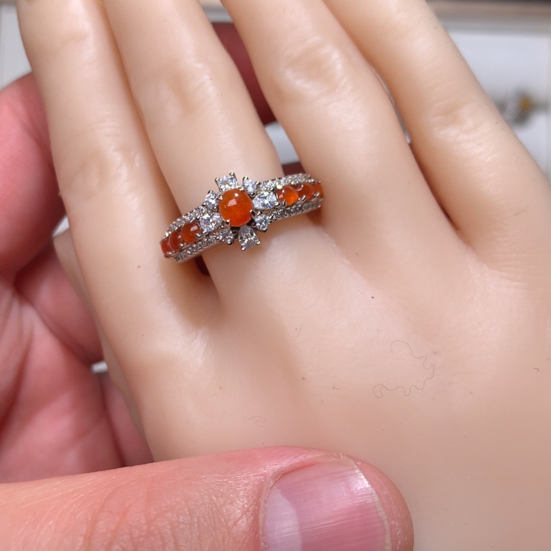 翡翠手链银S925镶嵌0012