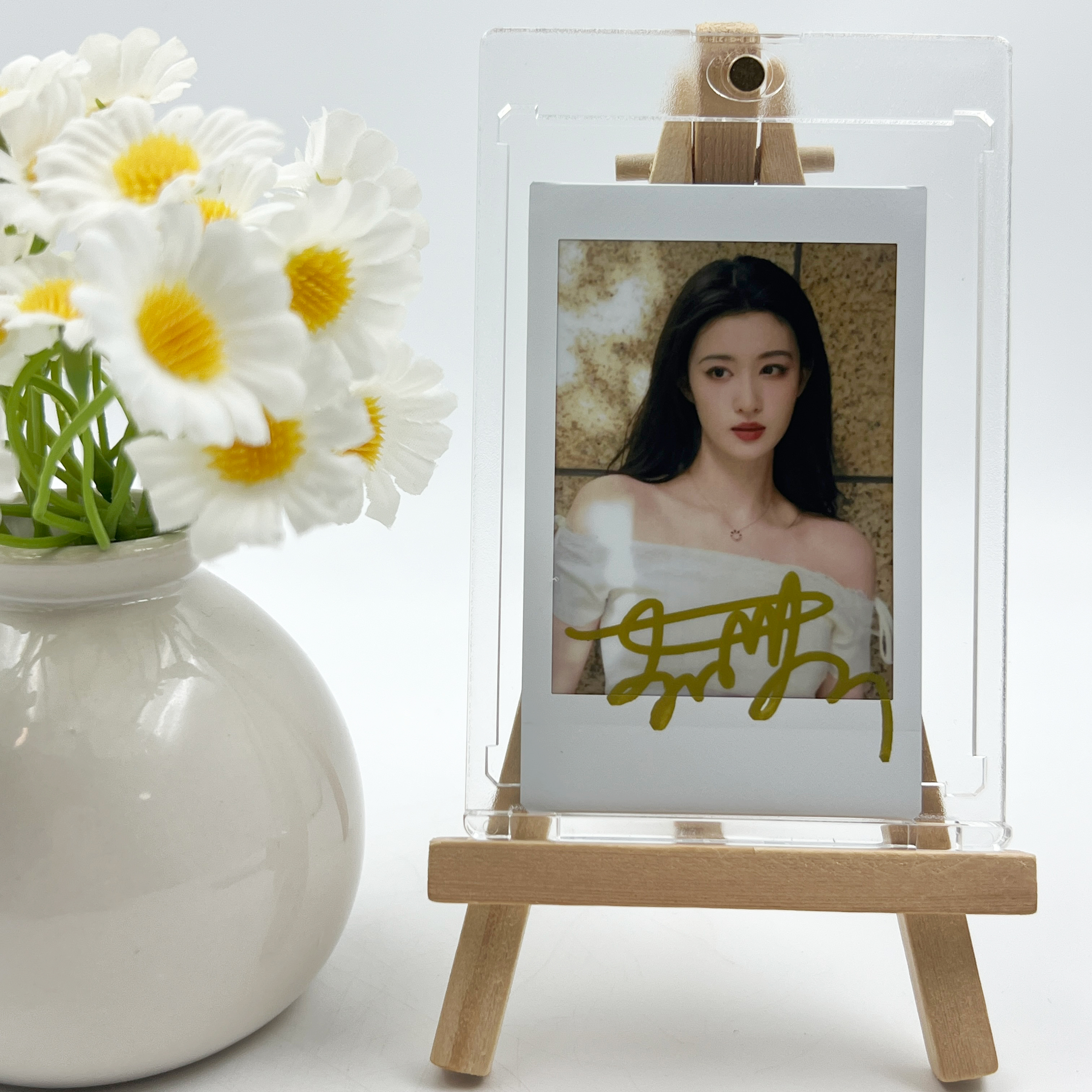 王楚然 签名正品三寸拍立得照片