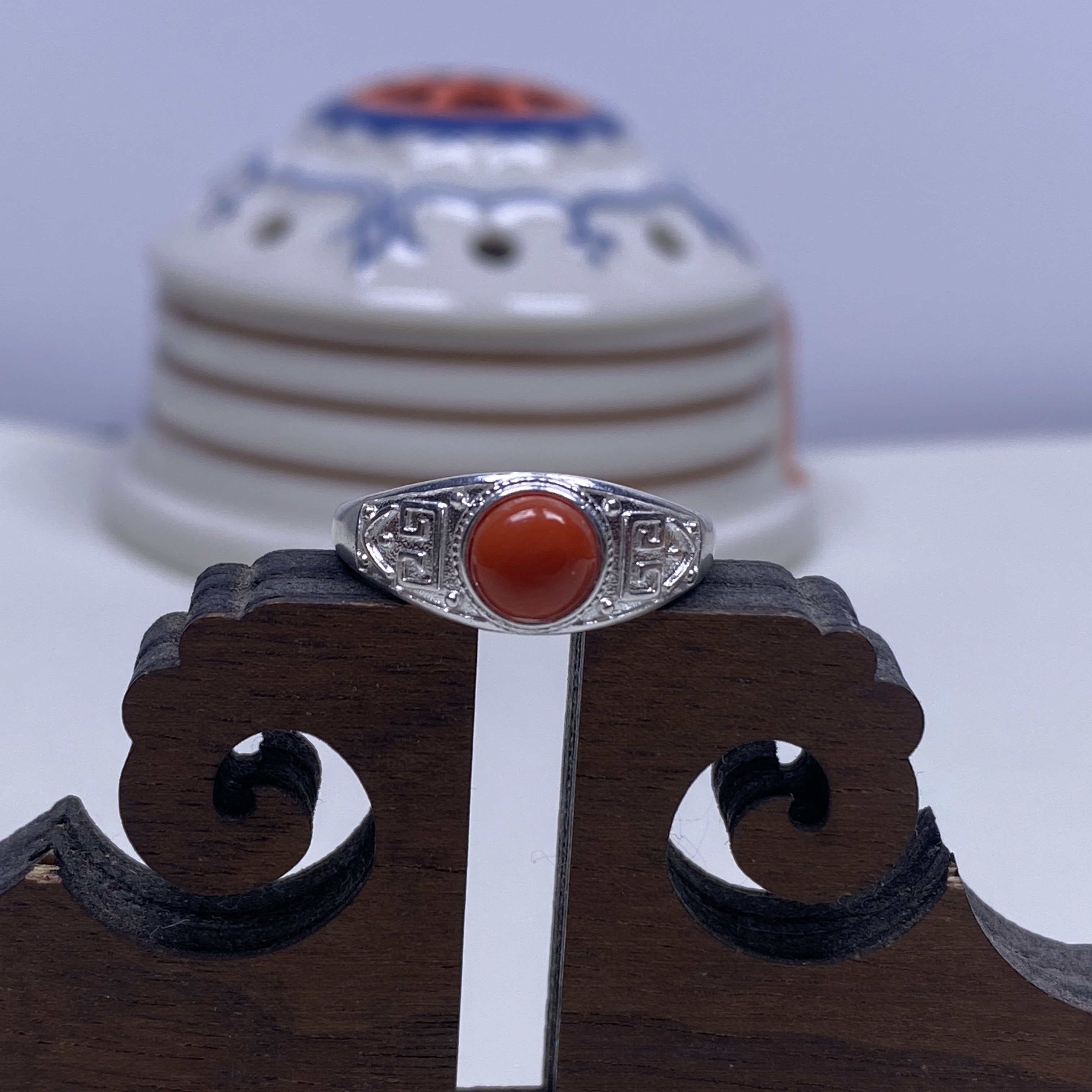 925银戒指 纯银旭日手工戒指复古蒙古民族风生日本年礼物过年199