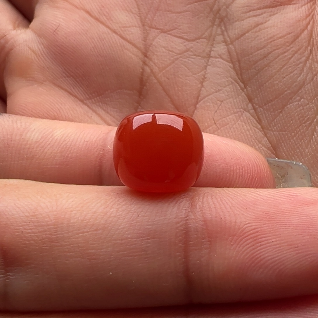蜗***丶南红玛瑙未镶嵌老型11.4x10辣椒红