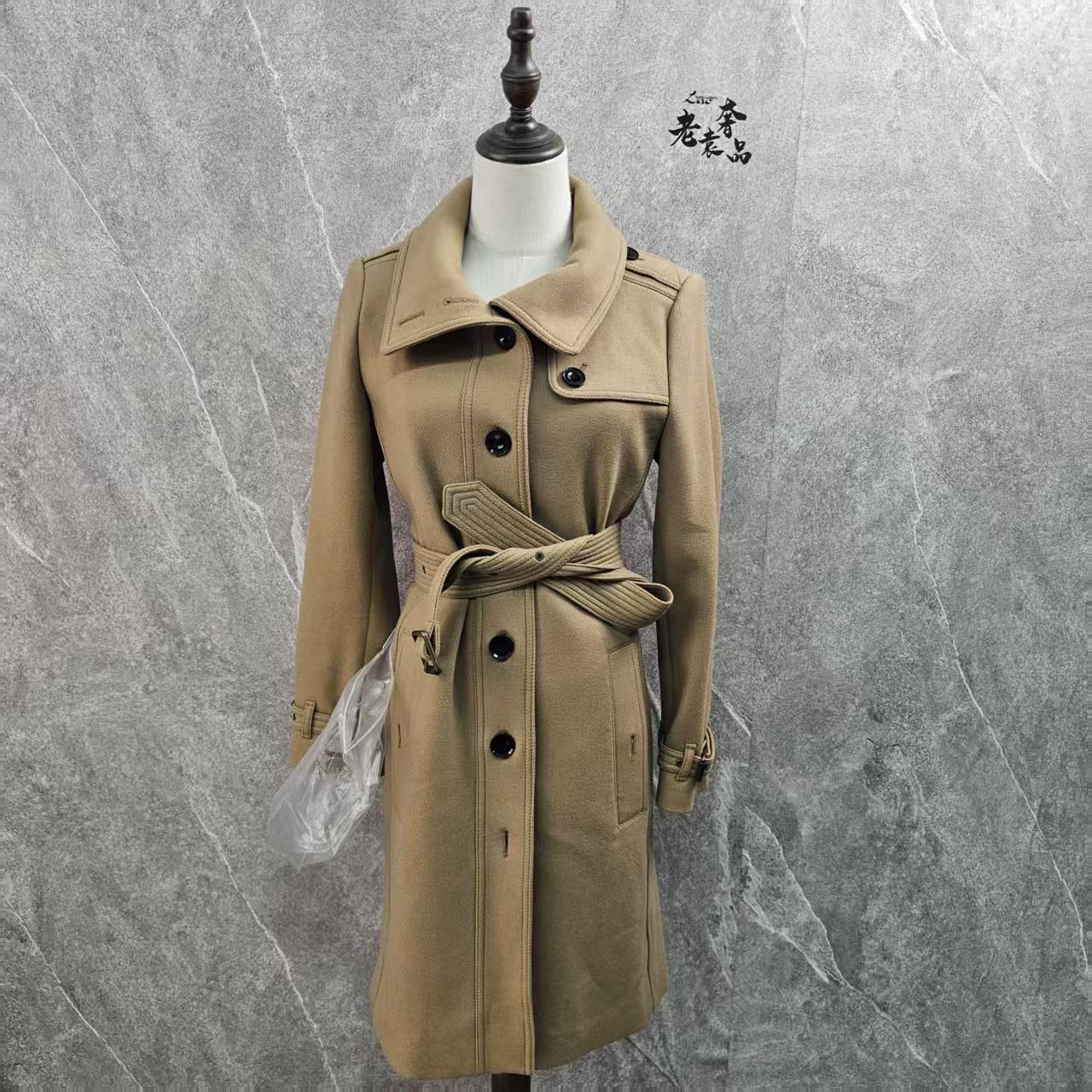 99新 BURBERRY/博柏利 海囤J/巴宝莉大衣/uk10码/ds57243