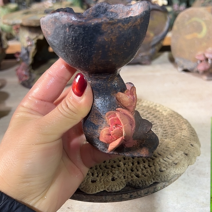 新店福利手工粗陶高温花盆