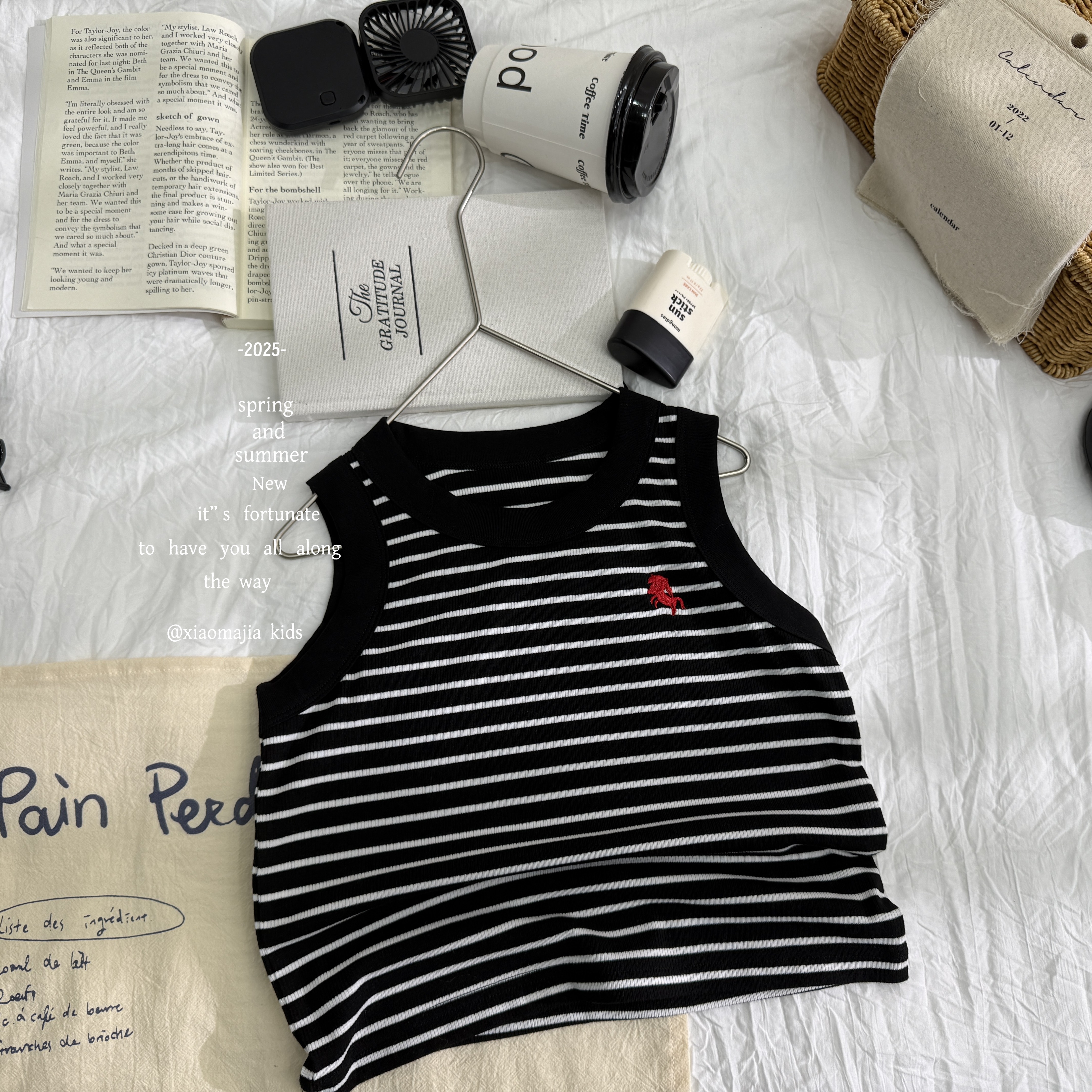 现货-儿童夏季无袖薄款潮酷背心D-6196欧若风穿搭宽松洋气男女童