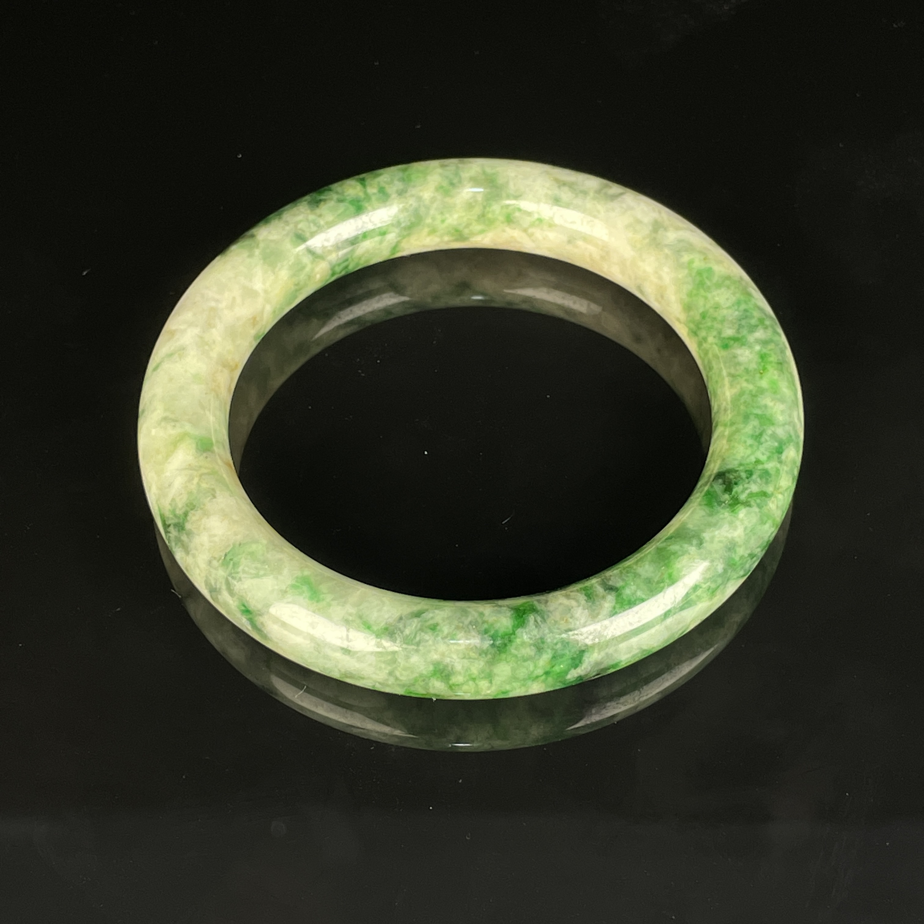 GD309981/民国翡翠手镯/上海西香记