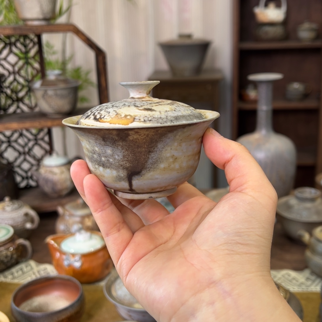 13中白重落灰盖碗福利