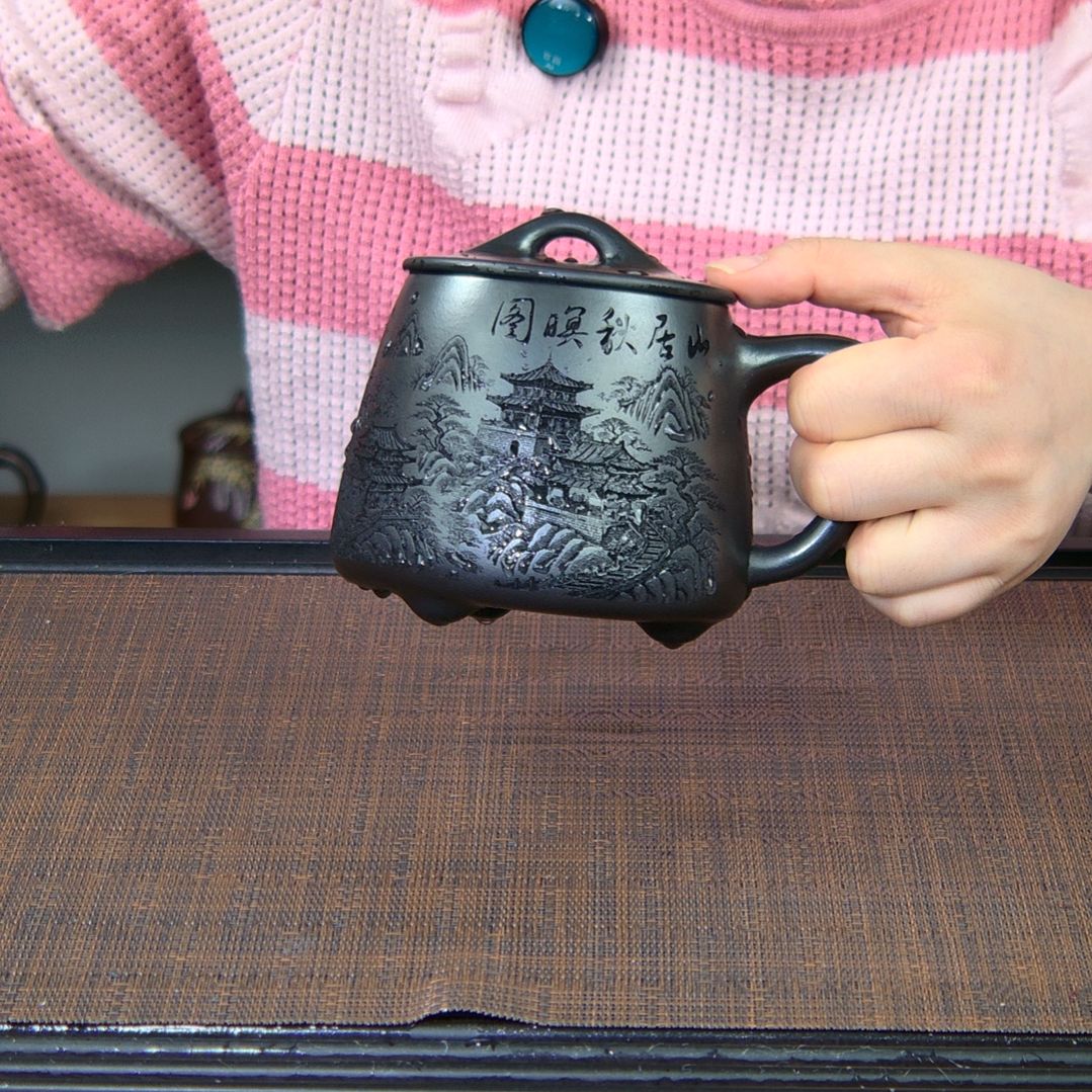 茶杯紫砂高货放漏