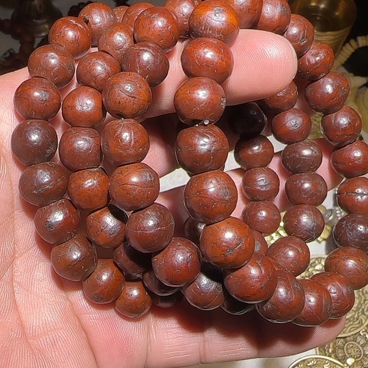 藏区老风眼手串保老