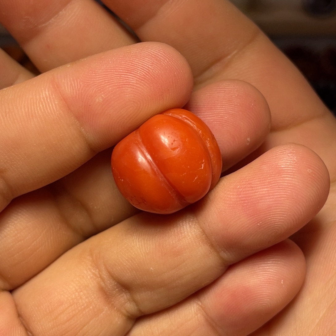 南红玛瑙单珠未镶嵌