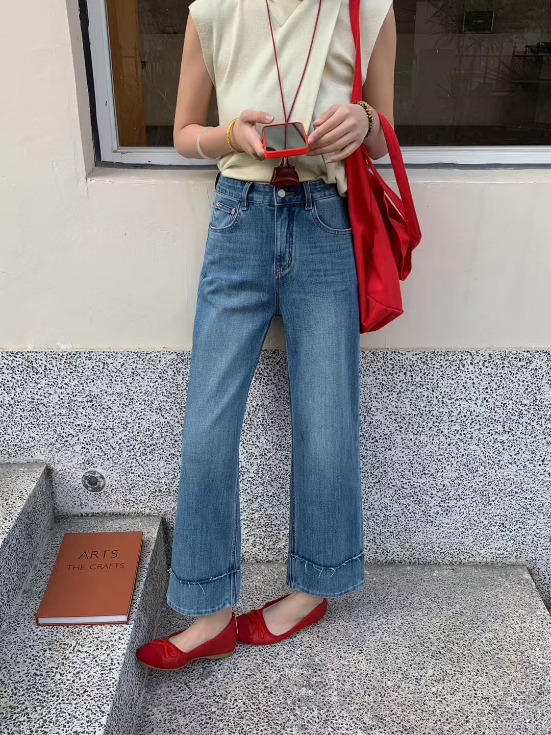 【贝希】25602夏款九分瘦瘦裤