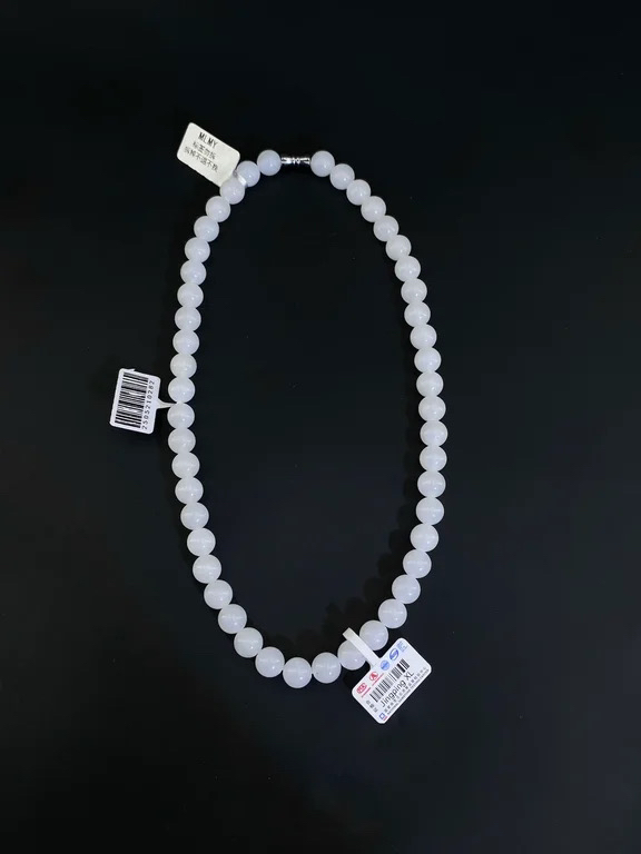 天然和田玉羊脂白妈妈链