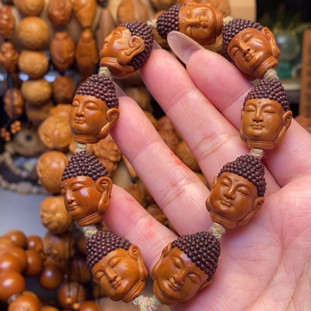 橄榄核手串/手链大日如来头