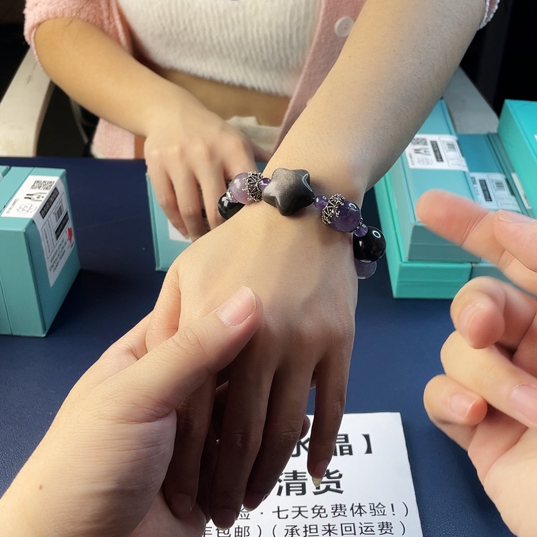 手链银S925镶嵌水晶