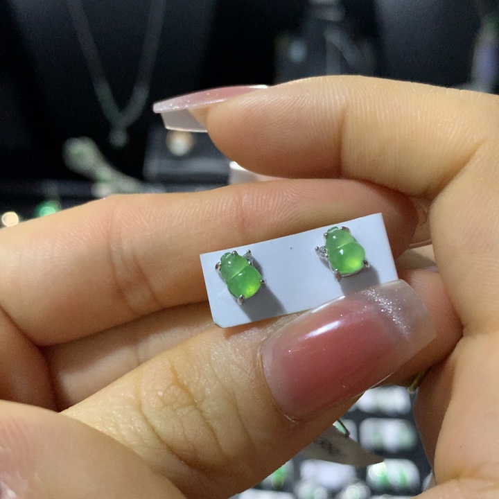 翡翠银S925镶嵌戒指