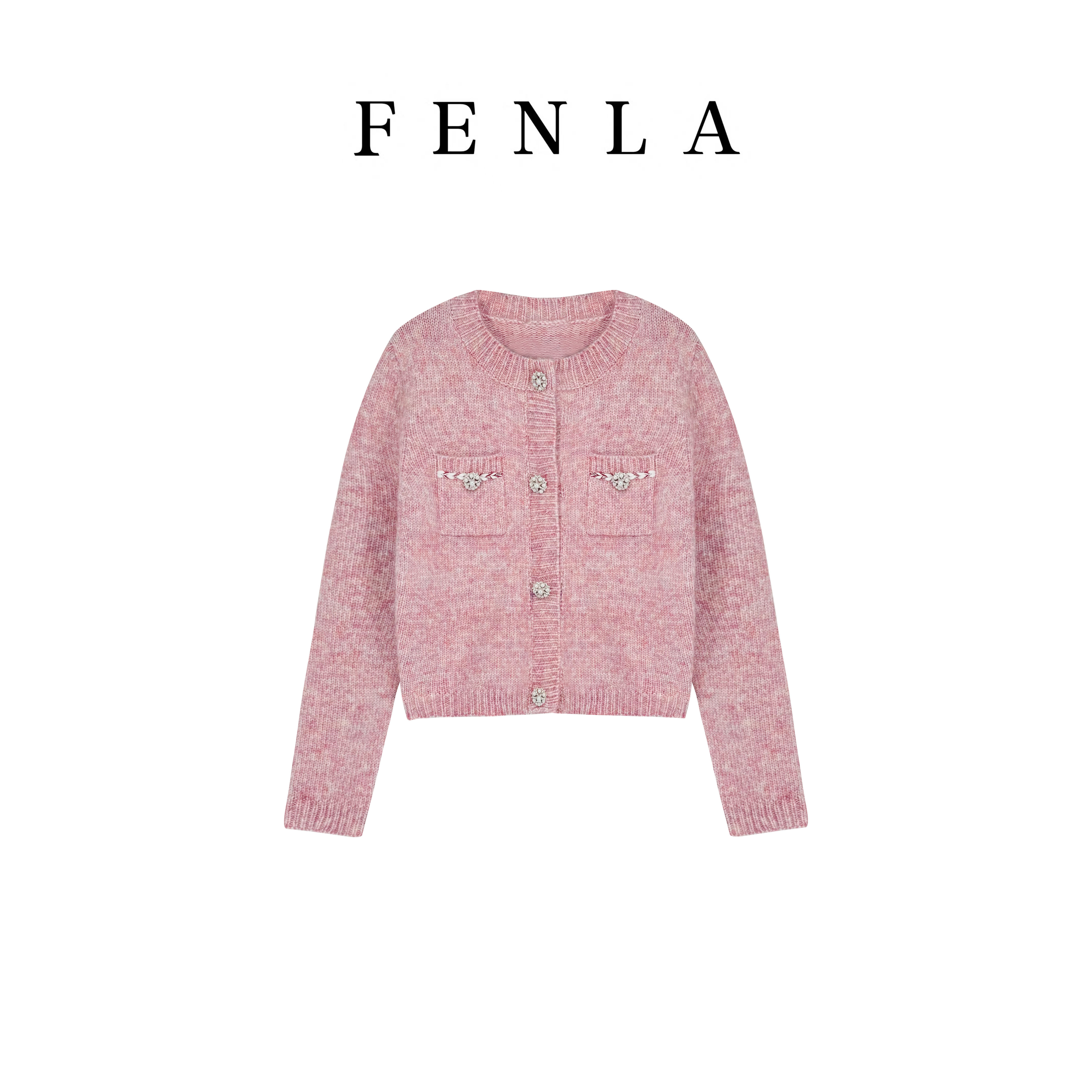 【惠姐私服】法式轻奢名媛风针织衫气质显瘦百搭毛衣上衣 85530