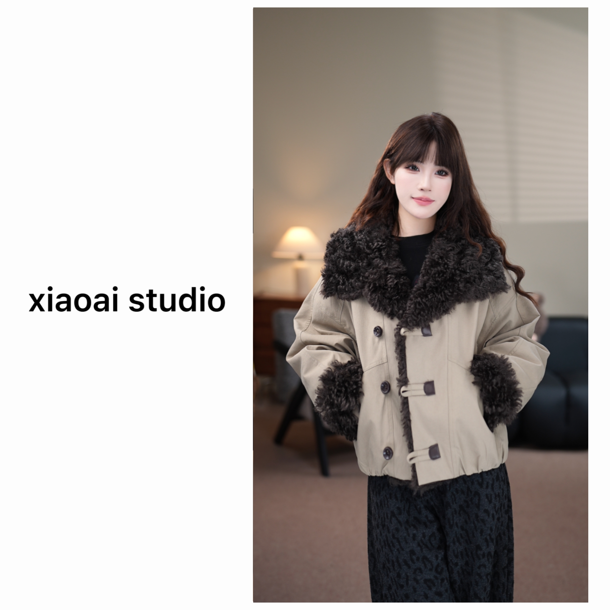 YQ【90白鸭绒】冬季2025新款高级感毛领羽绒服 A28888