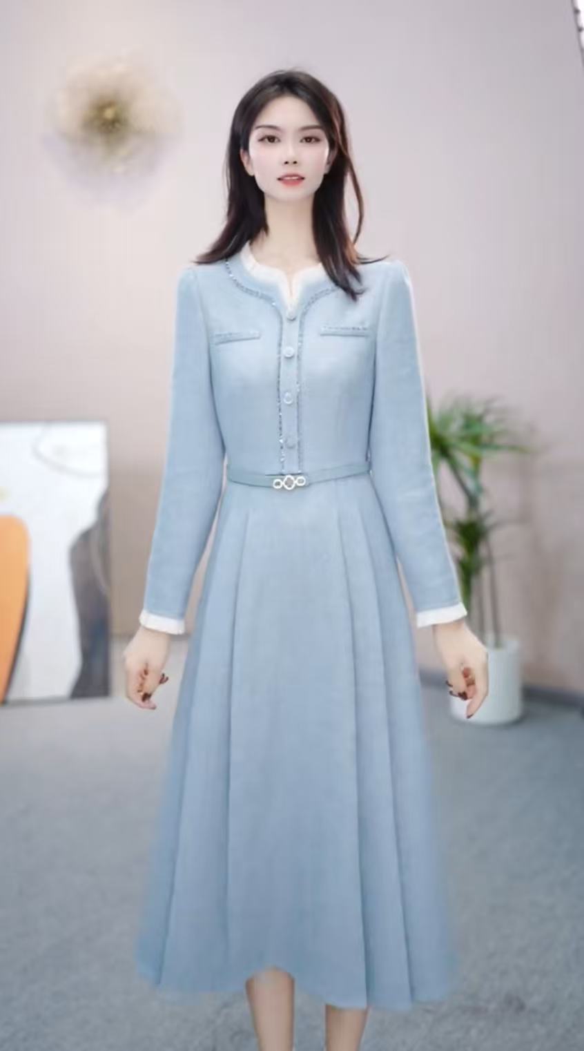 【依橙服饰】 63款 #  新款 2025 减龄 收腰 连衣裙