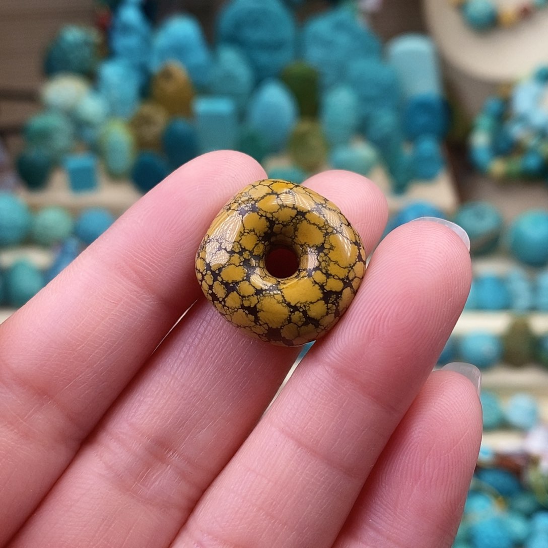 绿松石珠宝奇石未镶嵌19mm