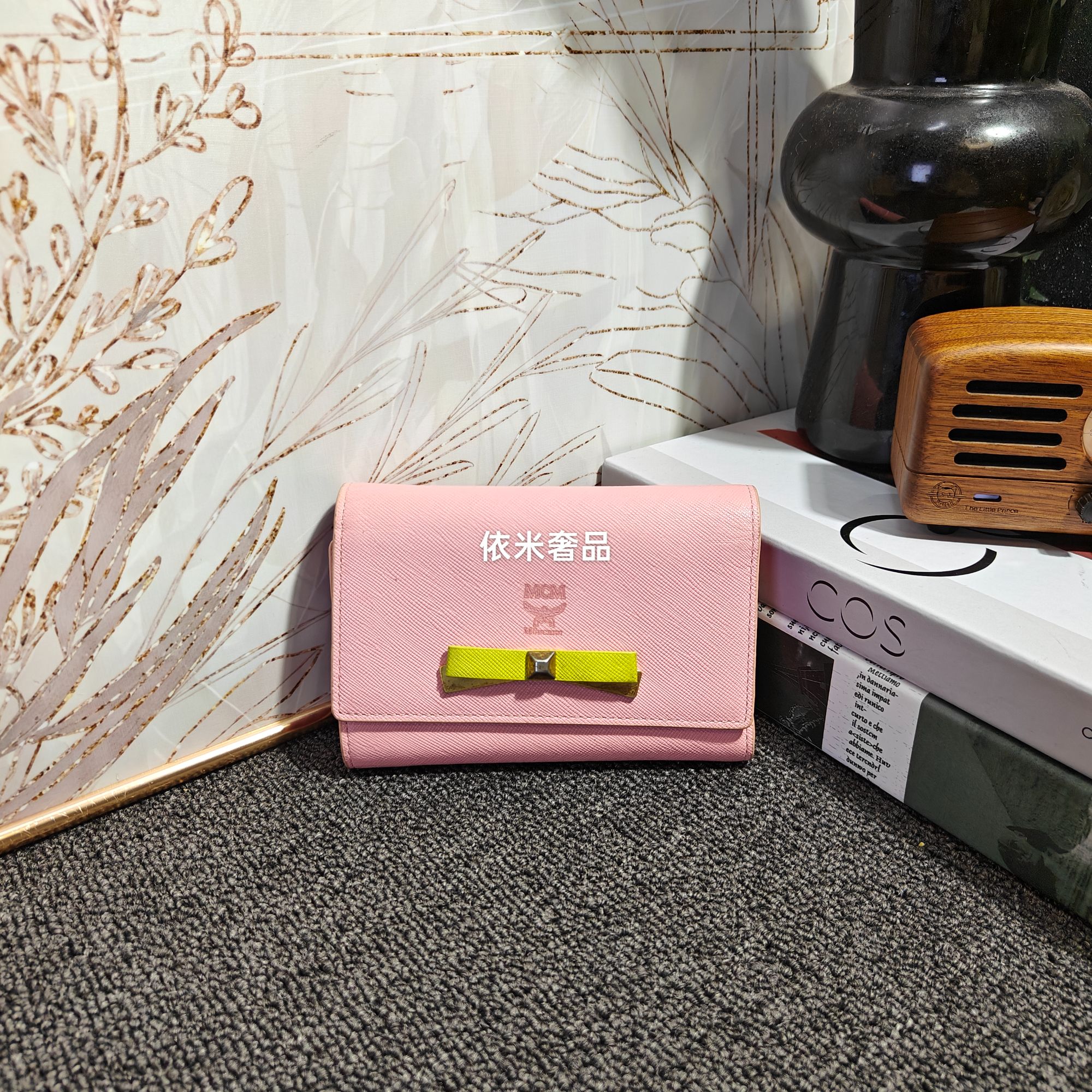 95新 MCM MCM粉色钱包G25101880尺寸14*10