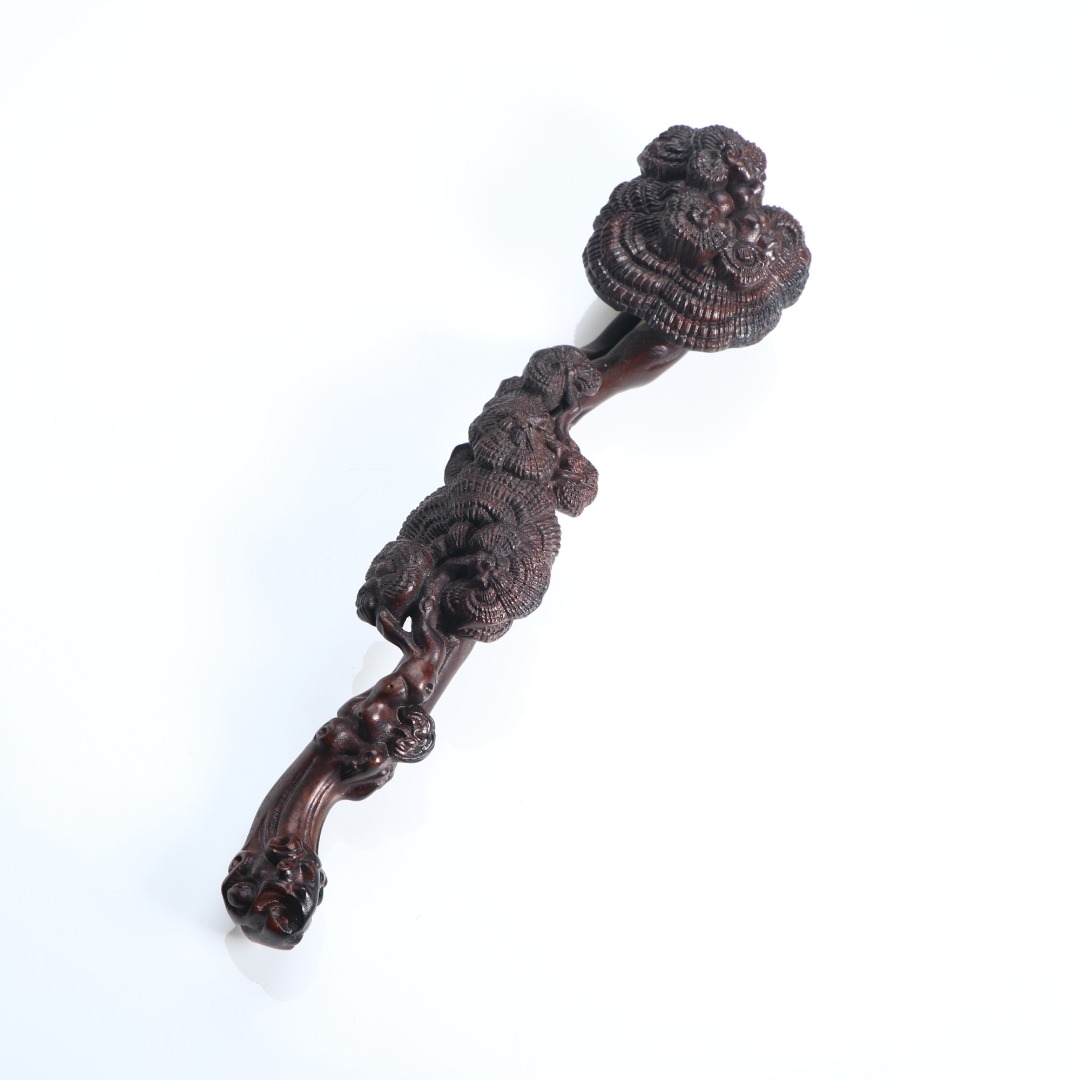 《博古文物》-雕灵芝如意把件-Xx-250114