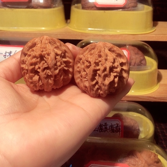 下**友文玩核桃把件龙骨