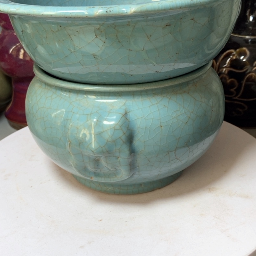 【闪购商品】摆件幽**士宋汝窑两个